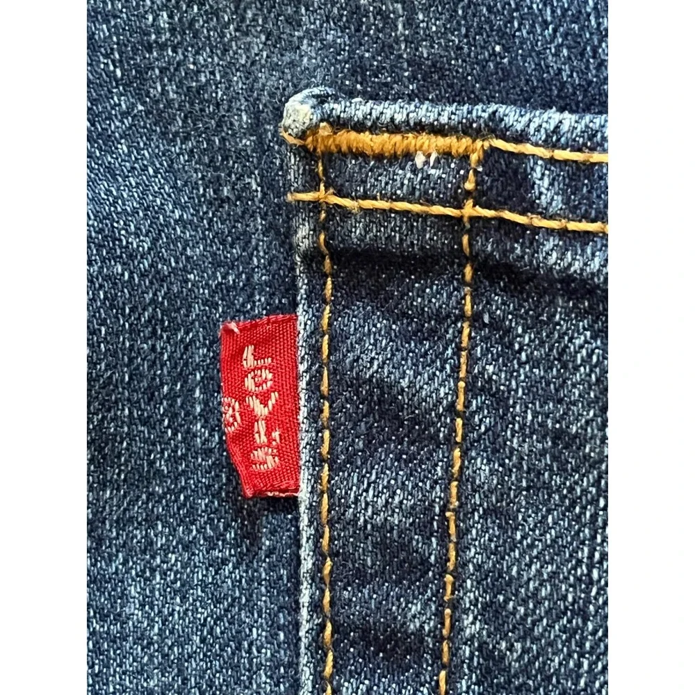 Levis 501 Original Fit Mens Blue Denim Straight Leg Button Fly Jeans 36x34
